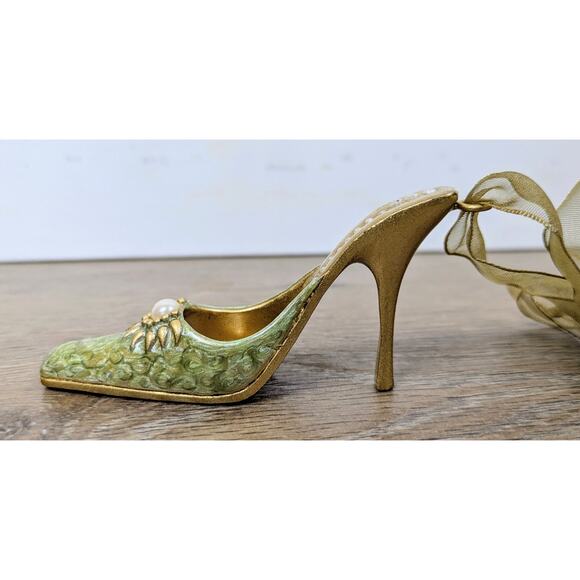 New VTG Royal Limited Picture Frame Purse Shaped Jewel Enameled + Shoe Ornament - Picture 6 of 8